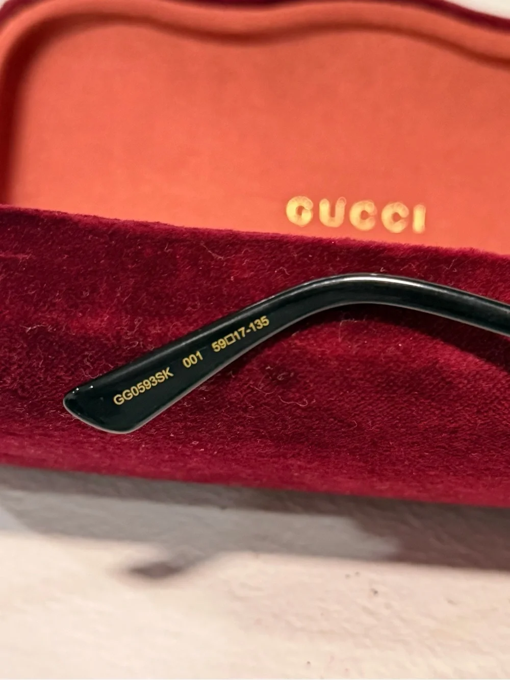 Gucci GG0593SK Oversized Square Sunglasses with Case